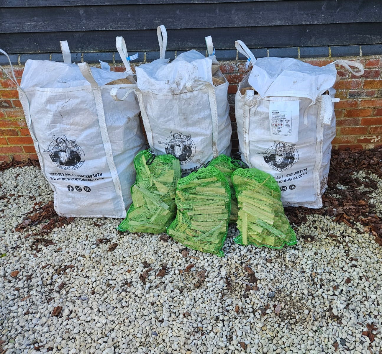 Barrow Bags and kindling Barrow bags and kindling
