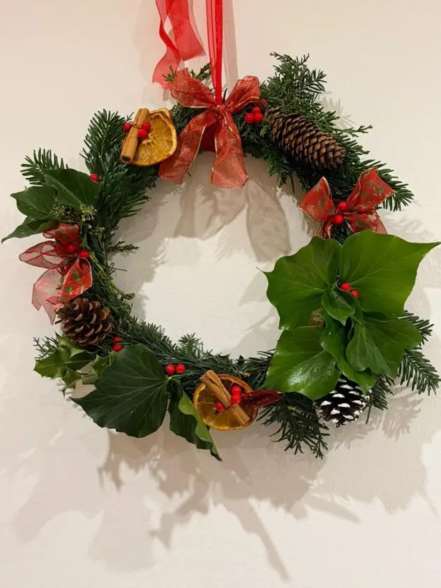 ladies making wreaths